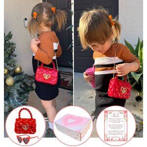 Toddler Purse & Sunglasses with Gift Box | Little Girl Kids Purse Baby Purse